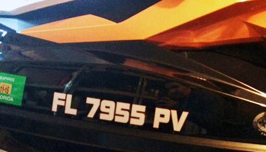 Custom Vinyl Jetski Registration Numbers Custom Vinyl Jetski Registration Numbers