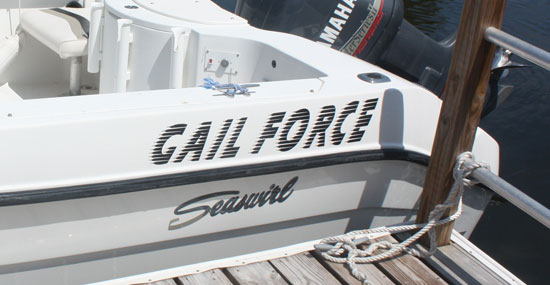 Custom Vinyl Boat Name Custom Vinyl Boat Name
