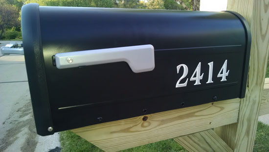 Custom Vinyl Mailbox Numbers Custom Vinyl Mailbox Numbers