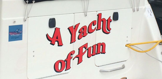 Custom Vinyl Lettering For Boat Name Custom Vinyl Lettering For Boat Name