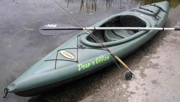 Custom Lettering on Kayak