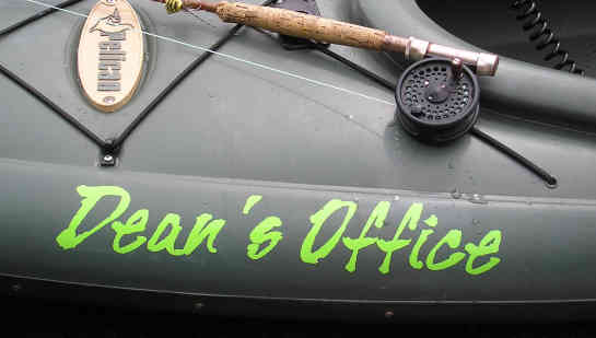 Close Up Pic - Kayak Lettering