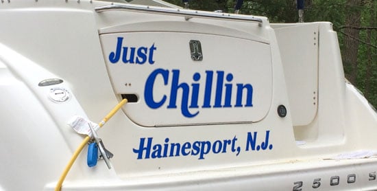 Custom Vinyl Boat Name Custom Vinyl Boat Name