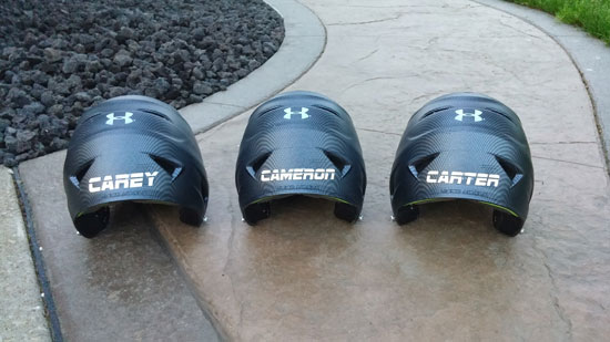 Custom Vinyl Lettering For Batting Helmet Custom Vinyl Lettering For Batting Helmet