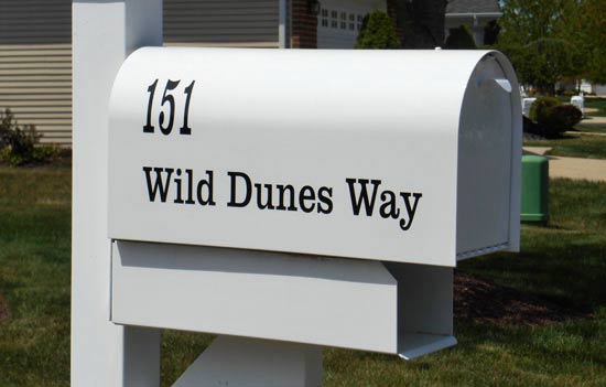 Custom Vinyl Mailbox Lettering Custom Vinyl Mailbox Lettering