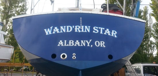 Custom Vinyl Boat Name Custom Vinyl Boat Name