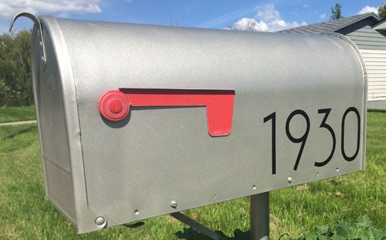 Custom Vinyl Mailbox Numbers Custom Vinyl Mailbox Numbers