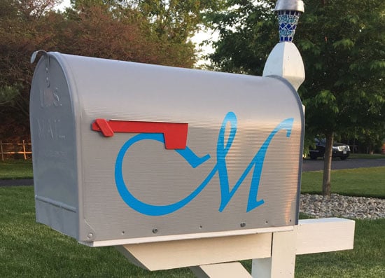 Custom Vinyl Mailbox Lettering Custom Vinyl Mailbox Lettering