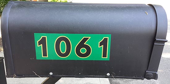 Custom Mailbox Vinyl Label Custom Mailbox Vinyl Label