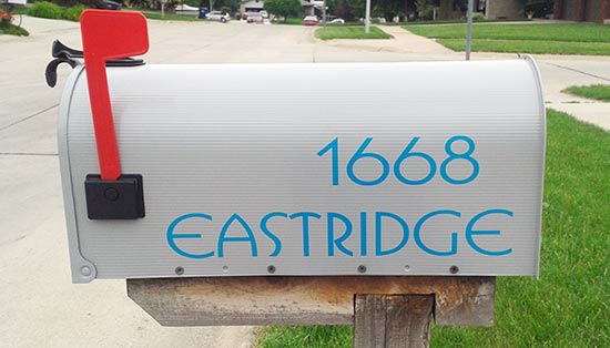 Custom Vinyl Lettering For Mailbox Custom Vinyl Lettering For Mailbox