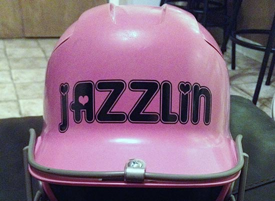 Custom Vinyl Lettering For Batting Helmet Custom Vinyl Lettering For Batting Helmet