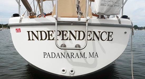 Vinyl Boat Name Vinyl Boat Name