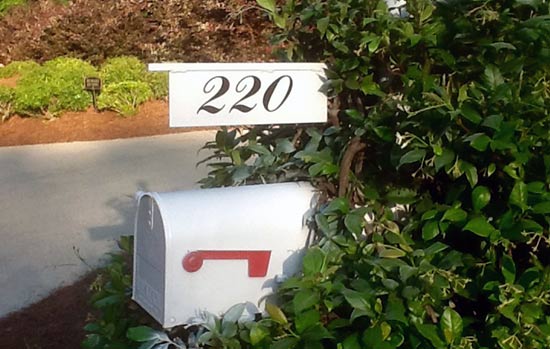 Custom Vinyl Mailbox Numbers Custom Vinyl Mailbox Numbers
