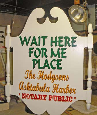 Vinyl Lettering on a Sign Vinyl Lettering on a Sign