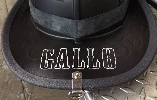 Custom Vinyl Lettering For Firefighter Helmet Custom Vinyl Lettering For Firefighter Helmet