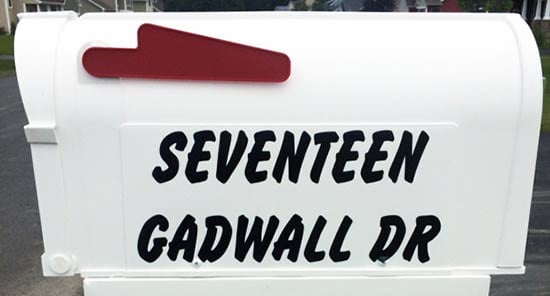 Custom Vinyl Mailbox Lettering Custom Vinyl Mailbox Lettering
