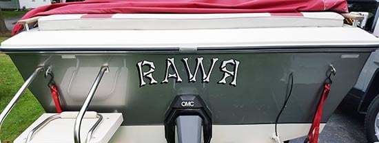 Custom Vinyl Lettering For Boat Name Custom Vinyl Lettering For Boat Name