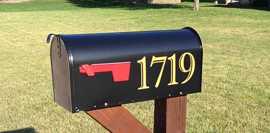 Custom Vinyl Mailbox Numbers Custom Vinyl Mailbox Numbers