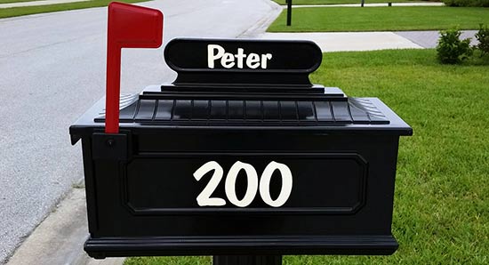 Custom Vinyl Letters and Numbers For Mailbox Custom Vinyl Letters and Numbers For Mailbox