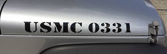 Custom Vinyl Jeep Lettering Custom Vinyl Jeep Lettering