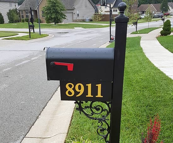 Custom Vinyl Mailbox Numbers Custom Vinyl Mailbox Numbers