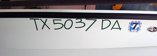 Custom Vinyl Boat Registration Numbers Custom Vinyl Boat Registration Numbers
