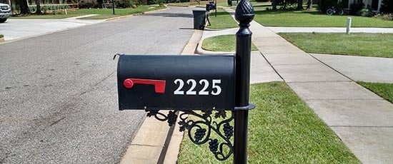 Custom Vinyl Mailbox Numbers Custom Vinyl Mailbox Numbers