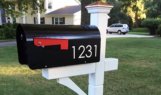 Custom Vinyl Mailbox Numbers Custom Vinyl Mailbox Numbers