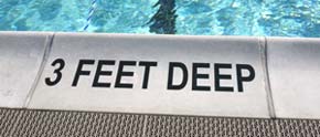 Swimming Pool Lettering