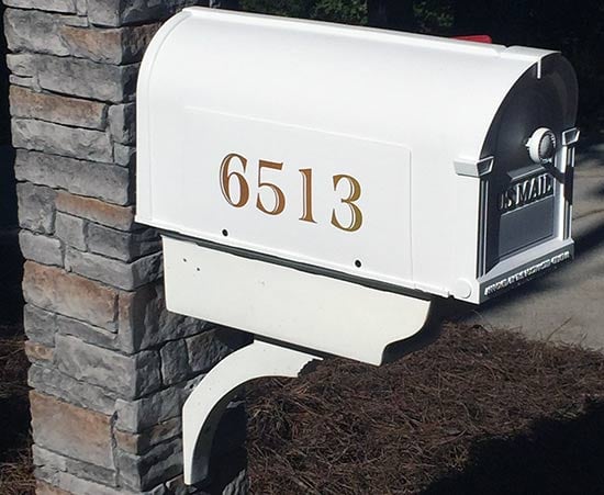 Custom Vinyl Mailbox Numbers Custom Vinyl Mailbox Numbers