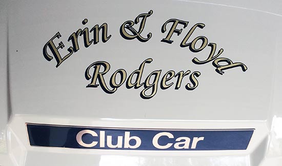 Custom Vinyl Decal For Golf Cart Custom Vinyl Decal For Golf Cart