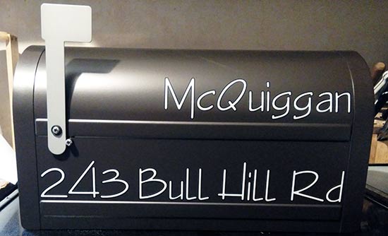 Custom Vinyl Mailbox Lettering Custom Vinyl Mailbox Lettering