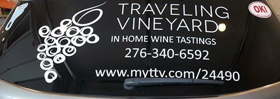 Custom Vinyl Traveling Vineyard Decal For Vehicle Window Custom Vinyl Traveling Vineyard Decal For Vehicle Window