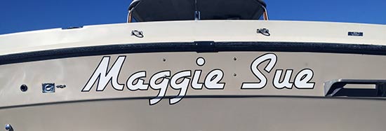 Custom Vinyl Boat Lettering Custom Vinyl Boat Lettering