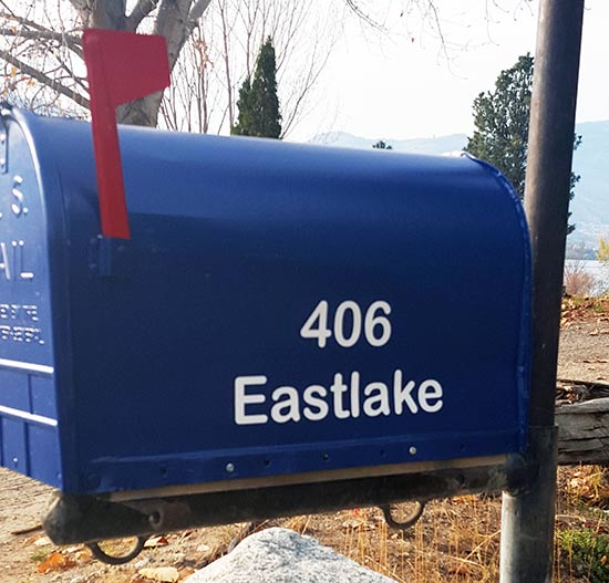 Cusotm Vinyl Mailbox Lettering Cusotm Vinyl Mailbox Lettering