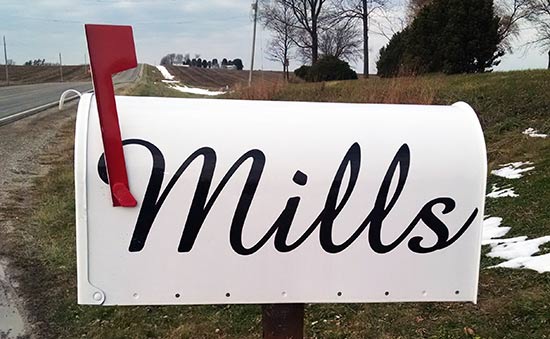 Cusotm Vinyl Lettering For Mailbox Cusotm Vinyl Lettering For Mailbox