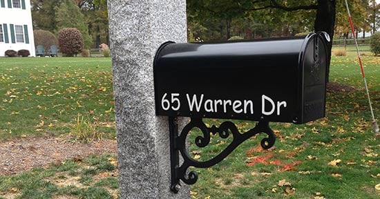 Vinyl Mailbox Lettering Vinyl Mailbox Lettering