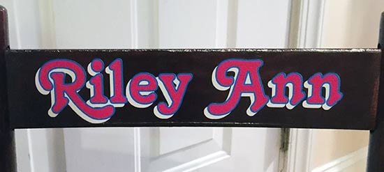Custom Vinyl Lettering Decal For Chair Custom Vinyl Lettering Decal For Chair