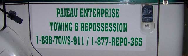 Tow Truck Lettering - Close Up Tow Truck Lettering - Close Up
