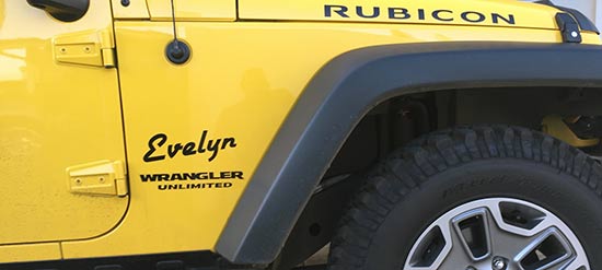 Custom Vinyl Lettering For Jeep Custom Vinyl Lettering For Jeep
