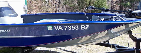 Custom Vinyl Boat Registration Numbers Custom Vinyl Boat Registration Numbers