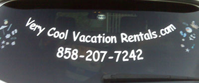 Custom Vinyl Lettering on a Vehicle Custom Vinyl Lettering on a Vehicle