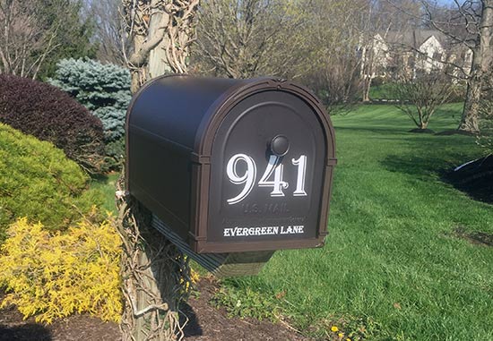 Custom Vinyl Lettering For Mailbox Custom Vinyl Lettering For Mailbox
