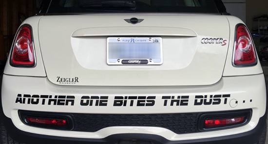 Custom Vinyl Lettering For Vehicle Bumper Custom Vinyl Lettering For Vehicle Bumper