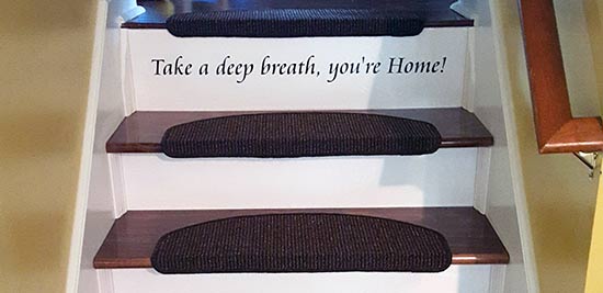 Custom Vinyl Lettering For Stairs Custom Vinyl Lettering For Stairs