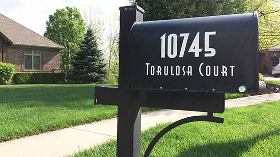 Custom Vinyl Mailbox Lettering Custom Vinyl Mailbox Lettering