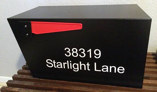 Custom Vinyl Mailbox Lettering Custom Vinyl Mailbox Lettering