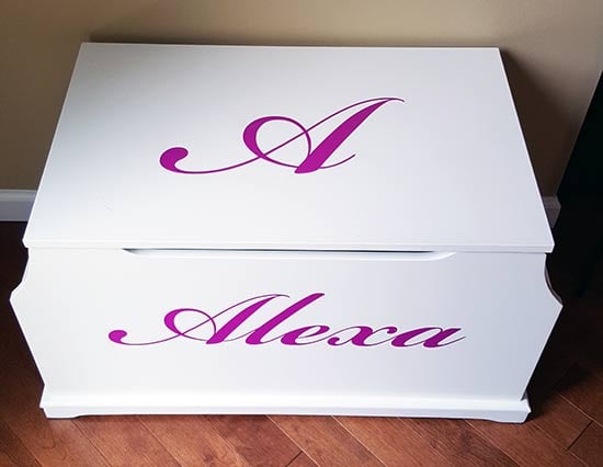 Custom Vinyl Lettering For Toy Box Custom Vinyl Lettering For Toy Box