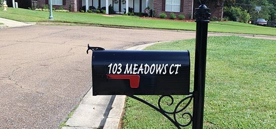 Custom Vinyl Mailbox Lettering Custom Vinyl Mailbox Lettering