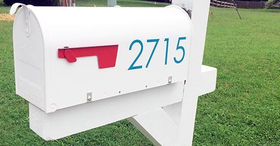 Custom Vinyl Numbers For Mailbox Custom Vinyl Numbers For Mailbox